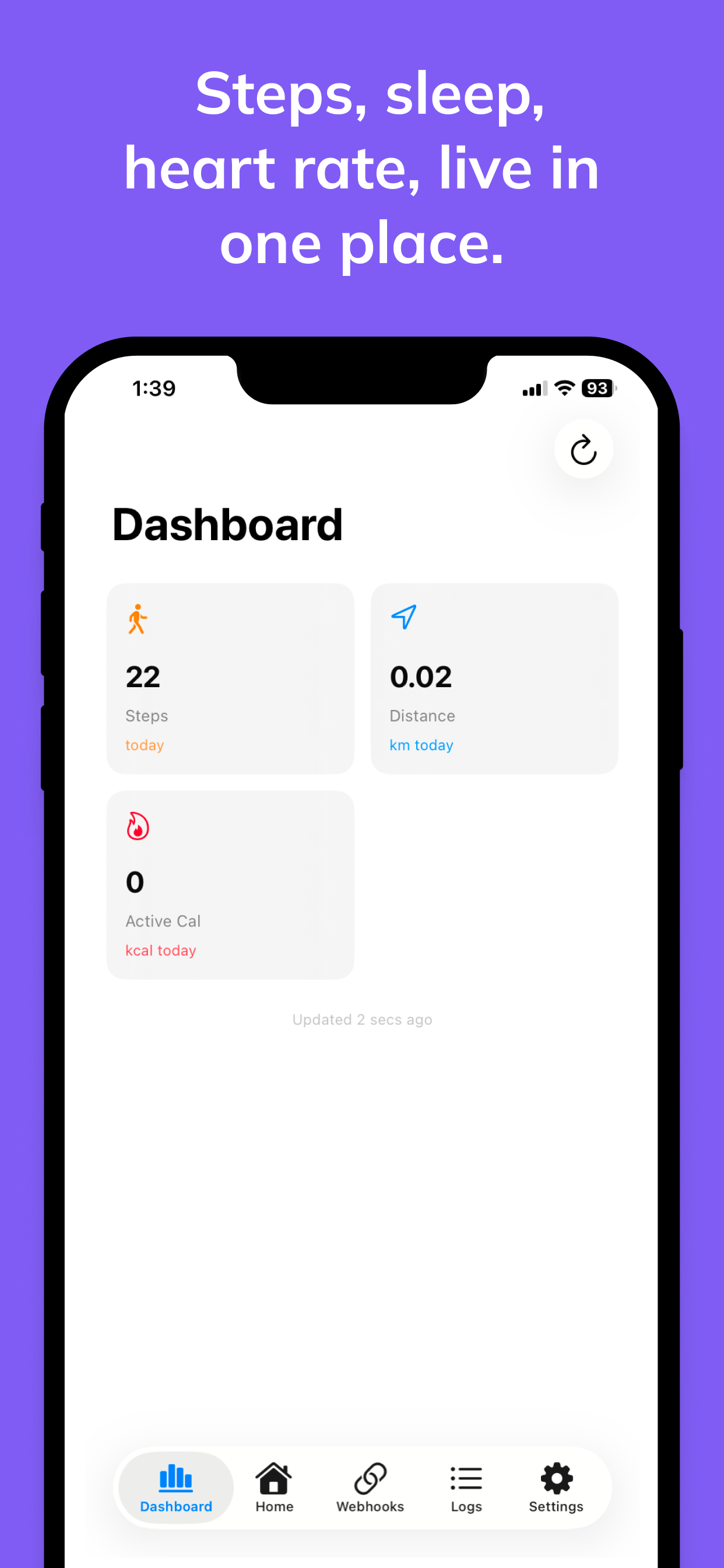 Health Webhook iOS screenshot 3